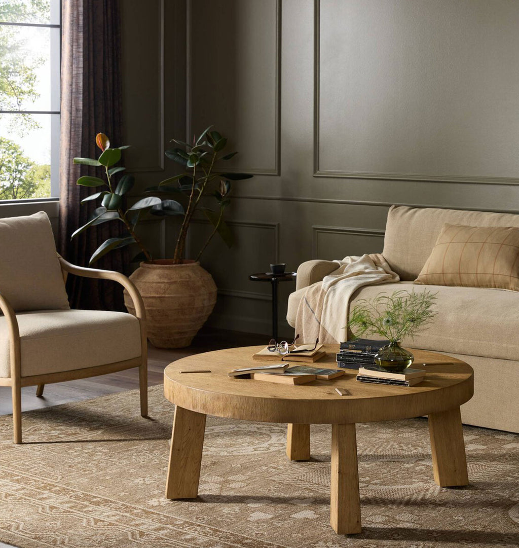 Sadira Coffee Table Worn Oak 40"