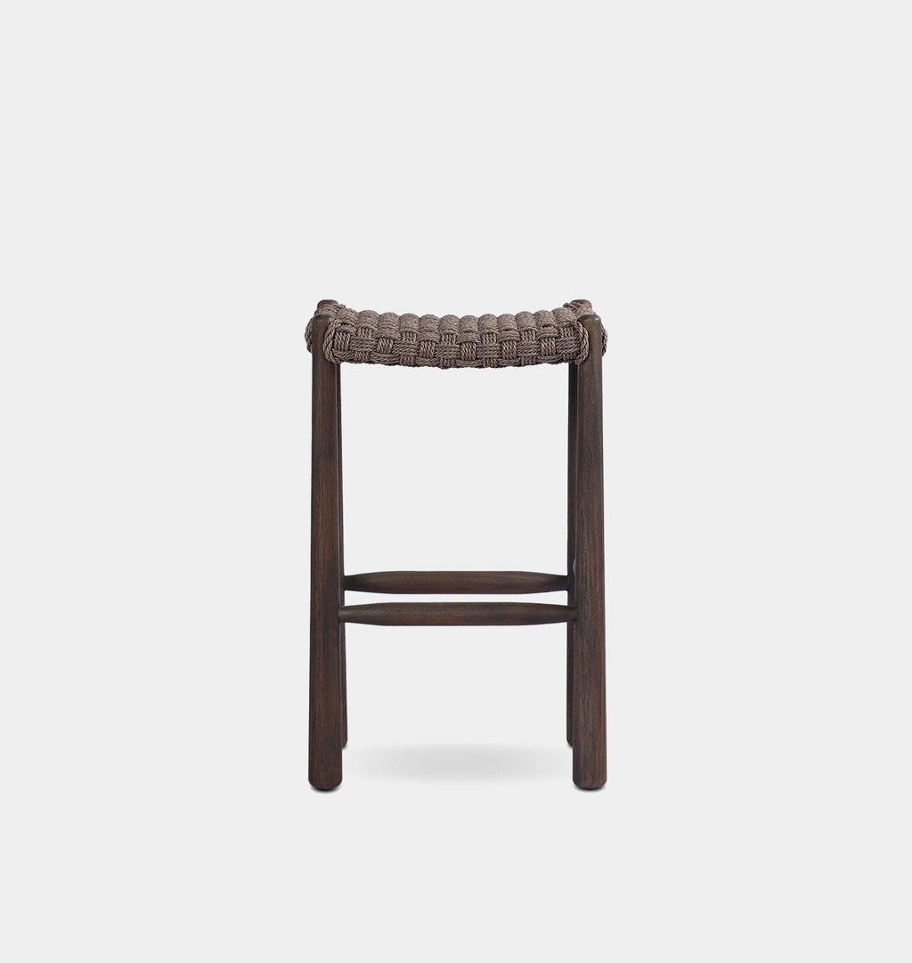 Savio Outdoor Bar Stool Dark Woven