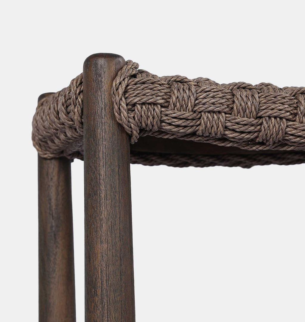 Savio Outdoor Bar Stool Dark Woven