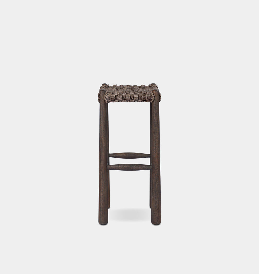 Savio Outdoor Bar Stool Dark Woven