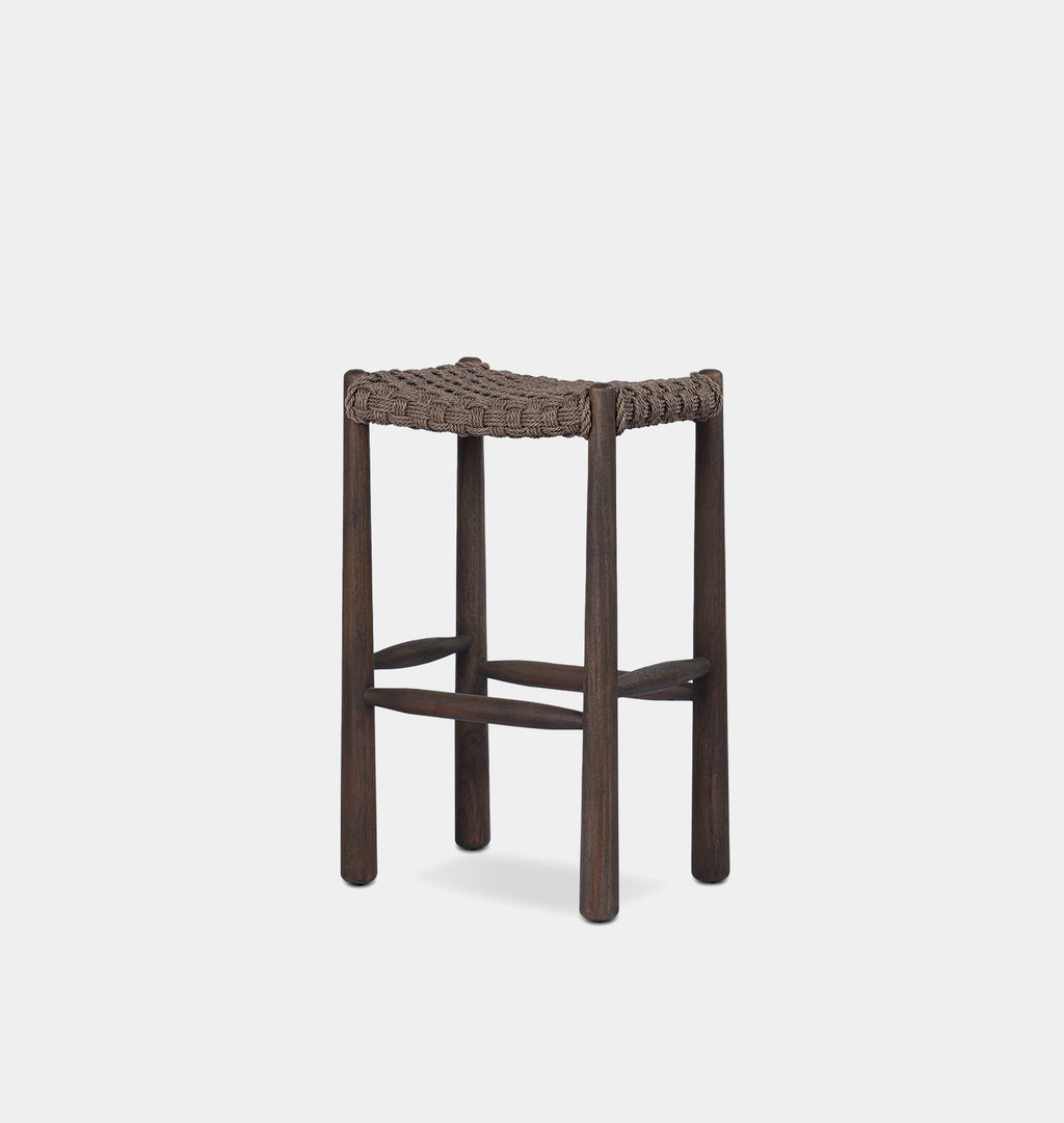 Savio Outdoor Bar Stool Dark Woven