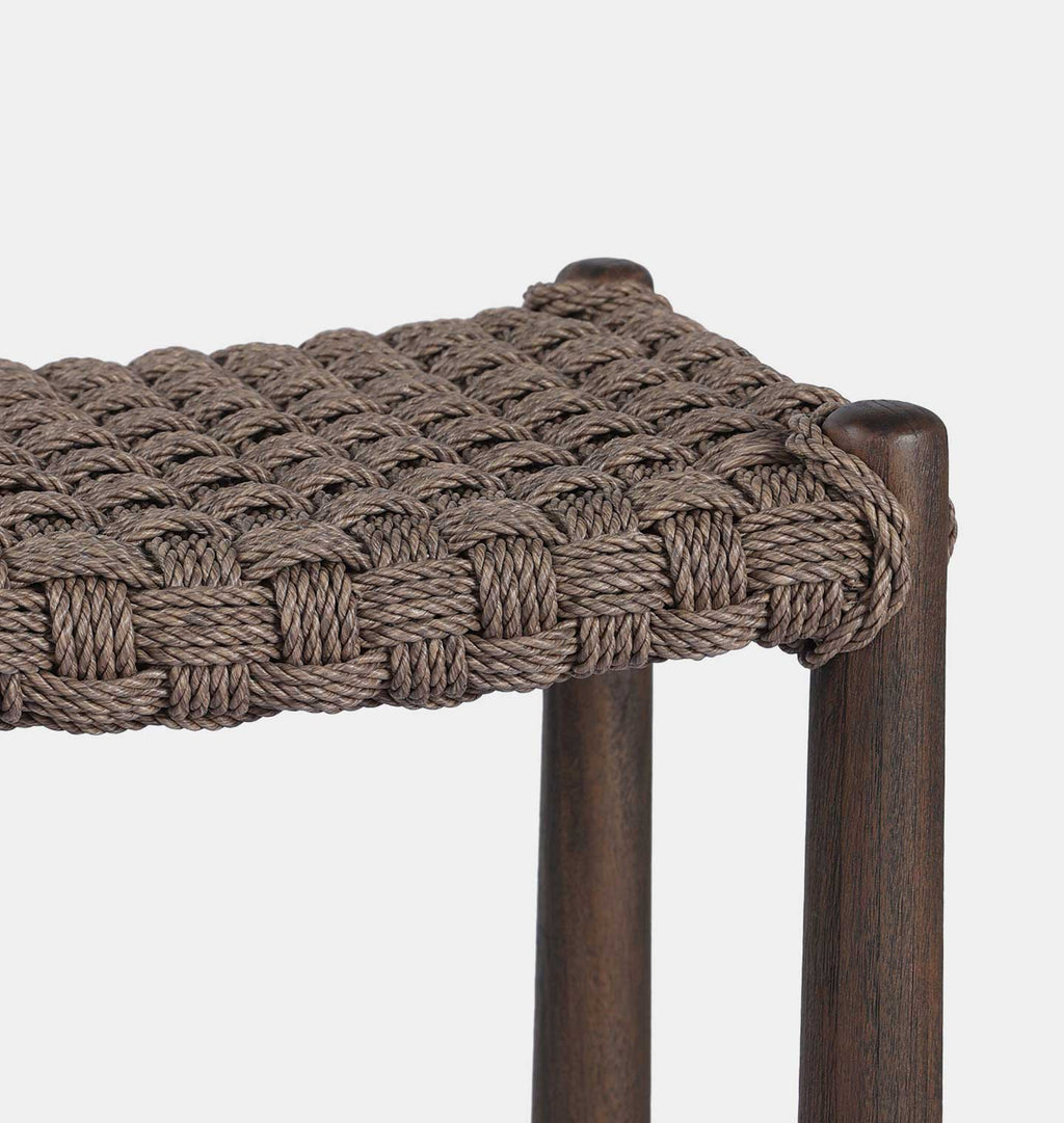Savio Outdoor Bar Stool Dark Woven