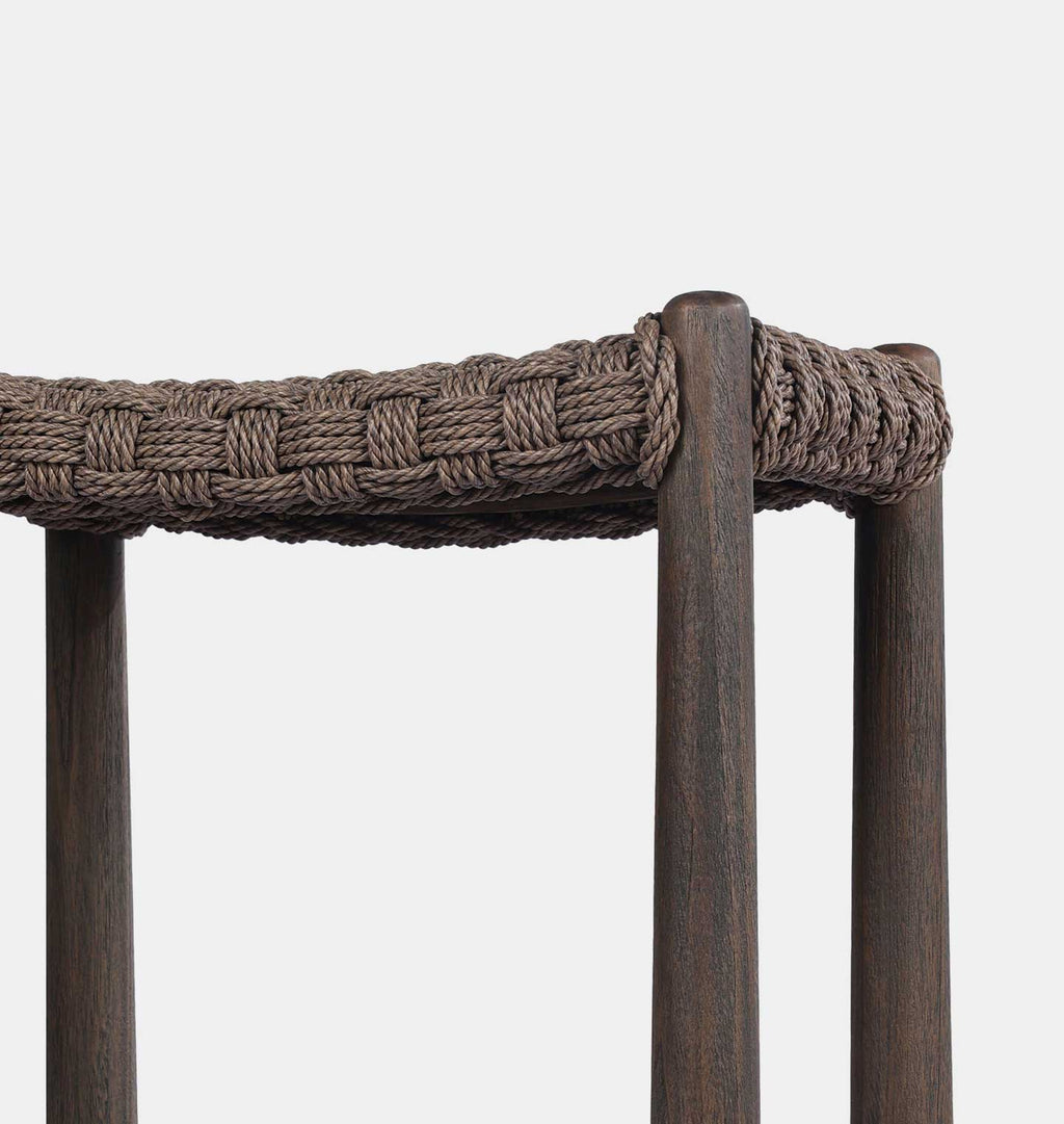Savio Outdoor Bar Stool Dark Woven