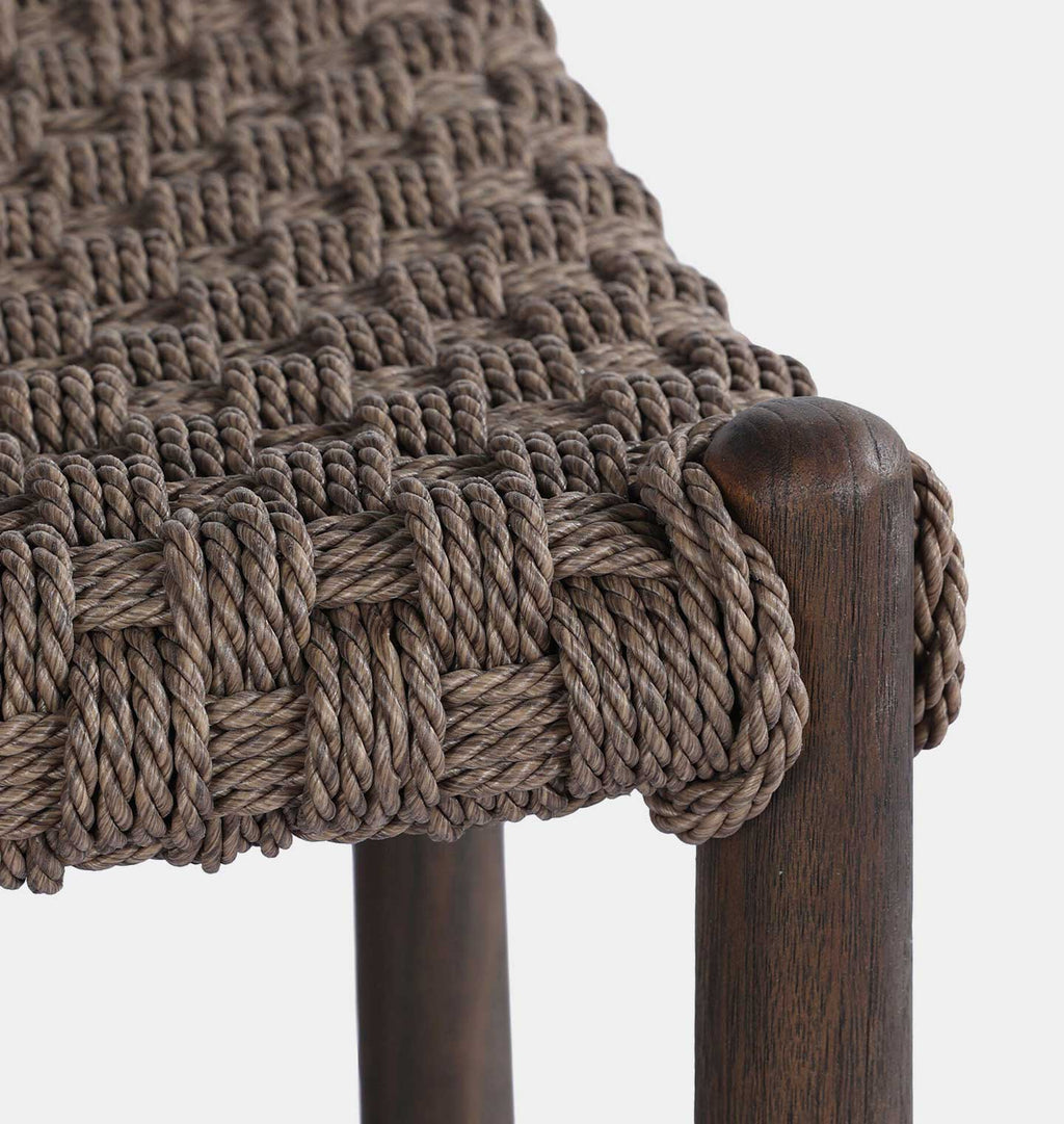 Savio Outdoor Bar Stool Dark Woven