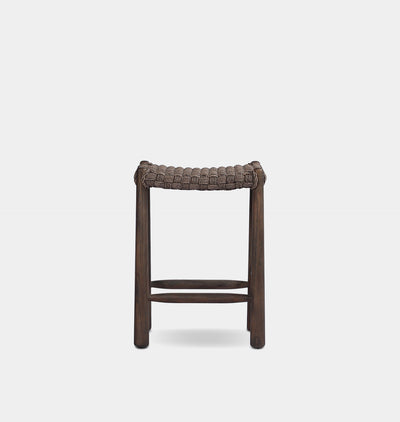 Savio Outdoor Counter Stool Dark Woven