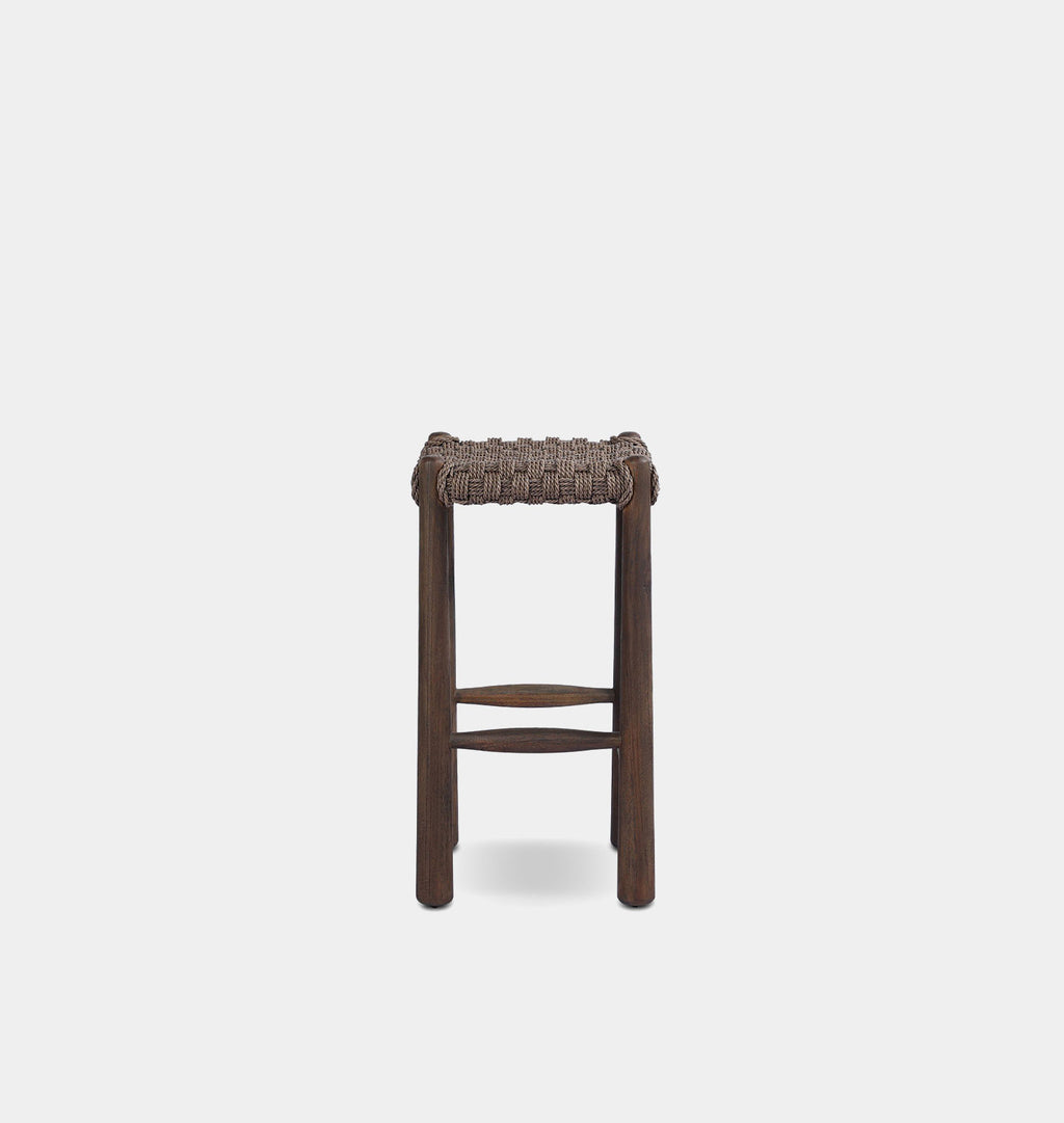 Savio Outdoor Counter Stool Dark Woven