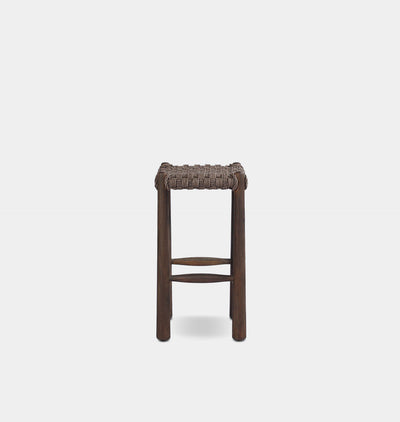 Savio Outdoor Counter Stool Dark Woven