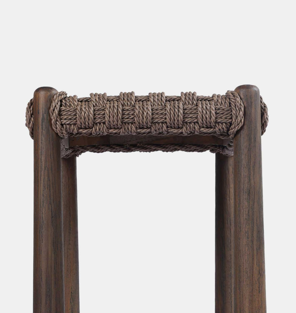 Savio Outdoor Counter Stool Dark Woven