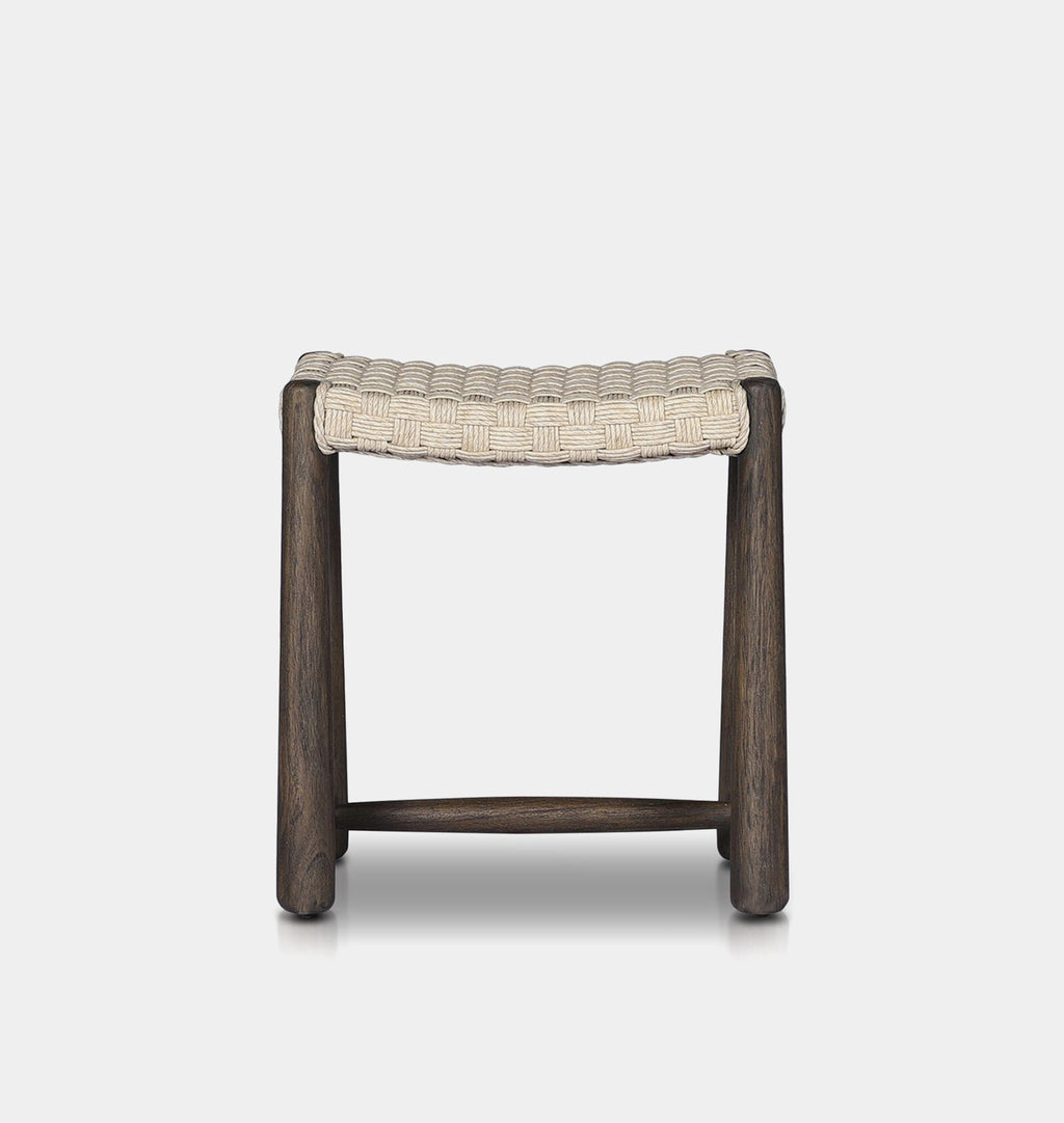 Savio Outdoor Stool Twisted Vintage White