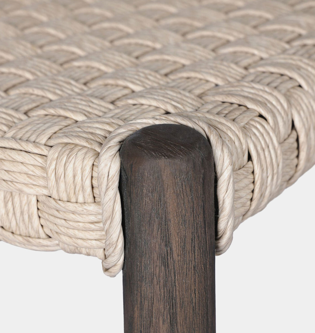 Savio Outdoor Stool Twisted Vintage White