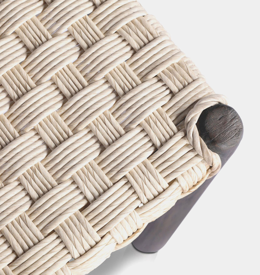 Savio Outdoor Stool Twisted Vintage White
