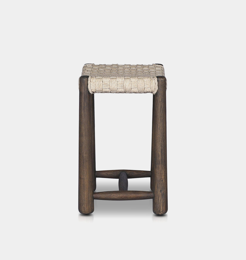 Savio Outdoor Stool Twisted Vintage White