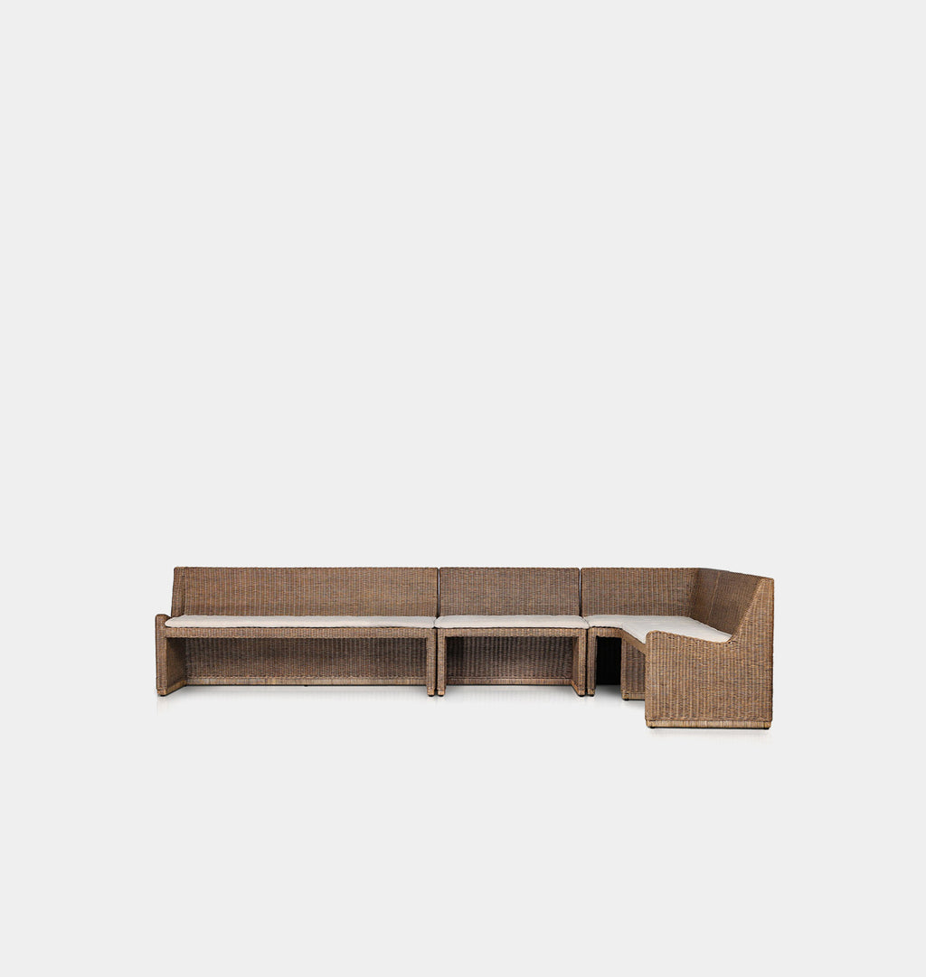 Senna Dining Banquette L Shape Left Facing 144"