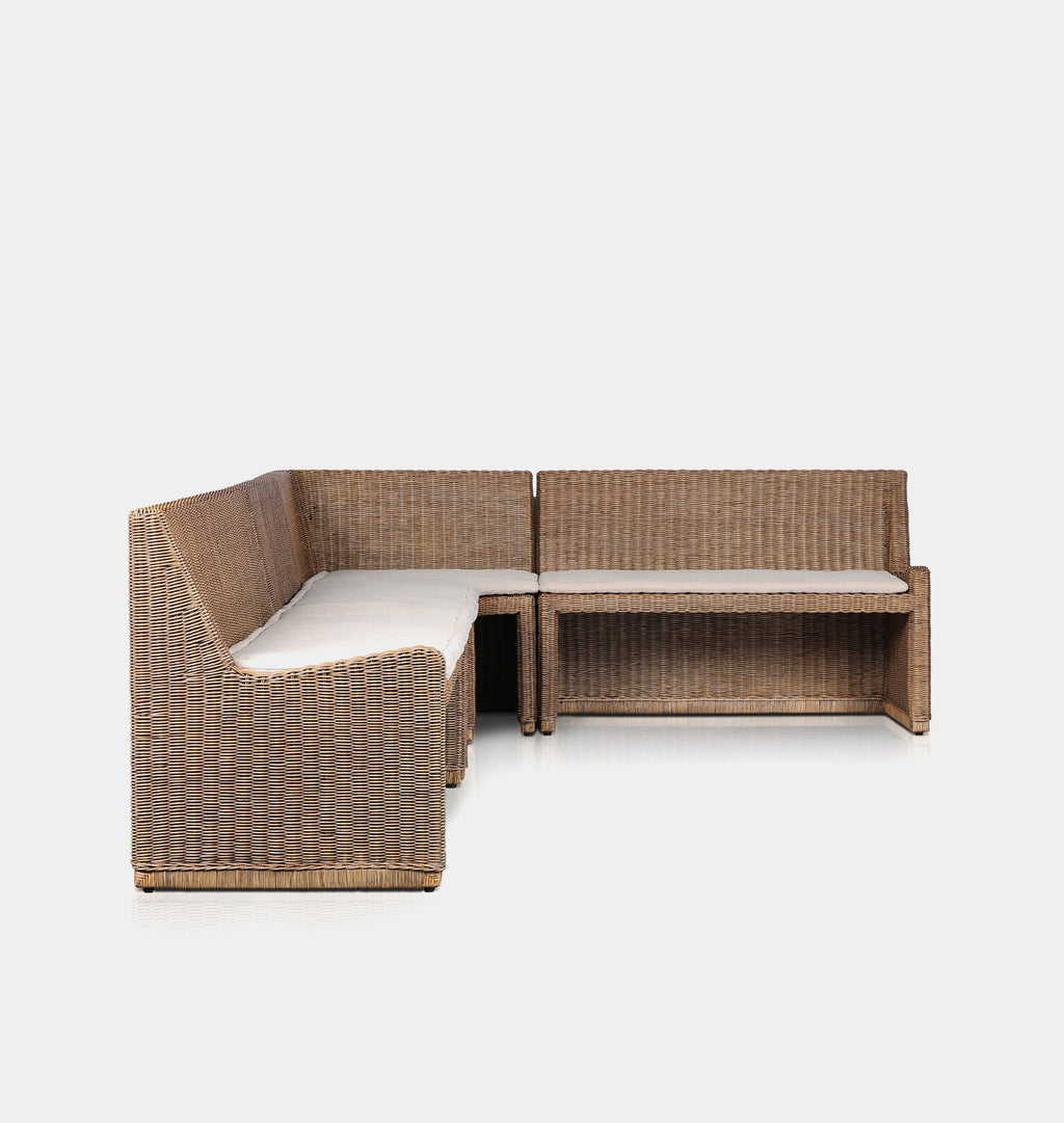 Senna Dining Banquette L Shape Left Facing 144"