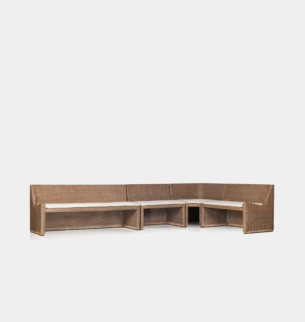 Senna Dining Banquette L Shape Left Facing 144"