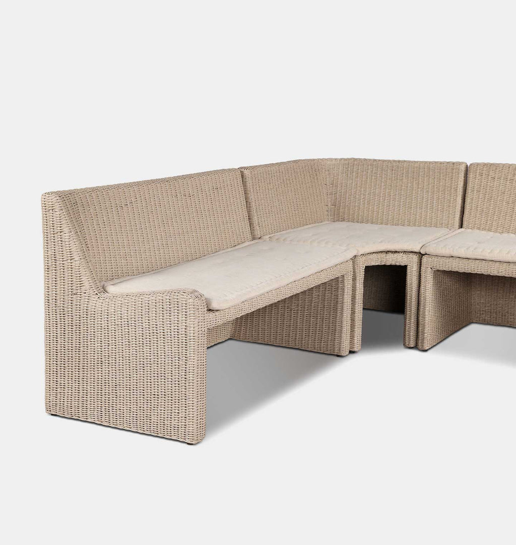 Senna Outdoor U-Shape Dining Banquette 117"