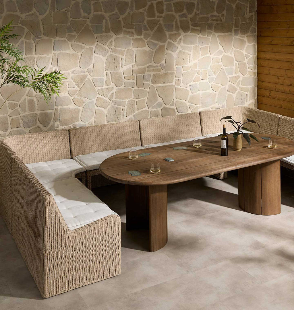 Senna Outdoor U-Shape Dining Banquette