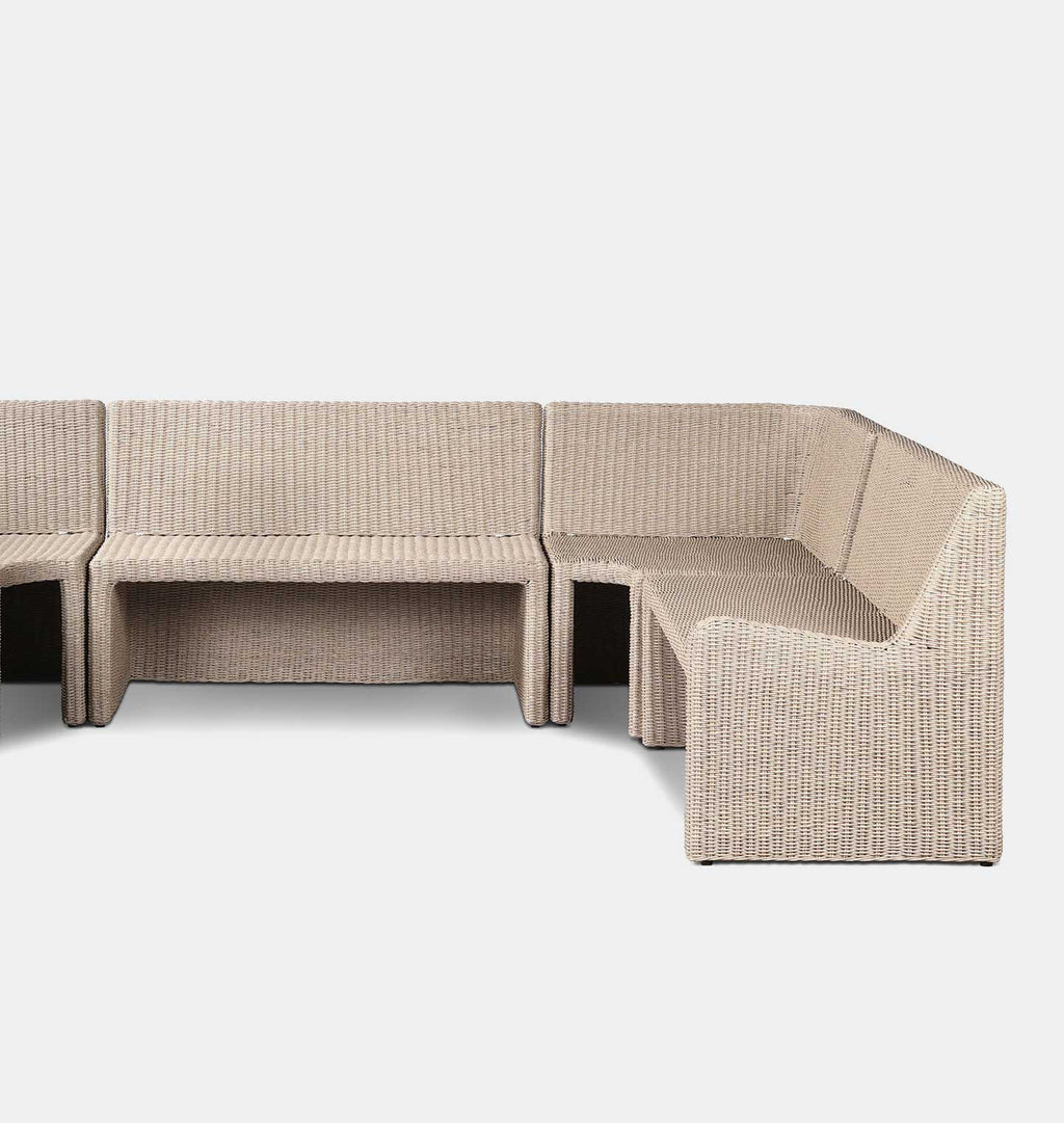 Senna Outdoor U-Shape Dining Banquette 117"