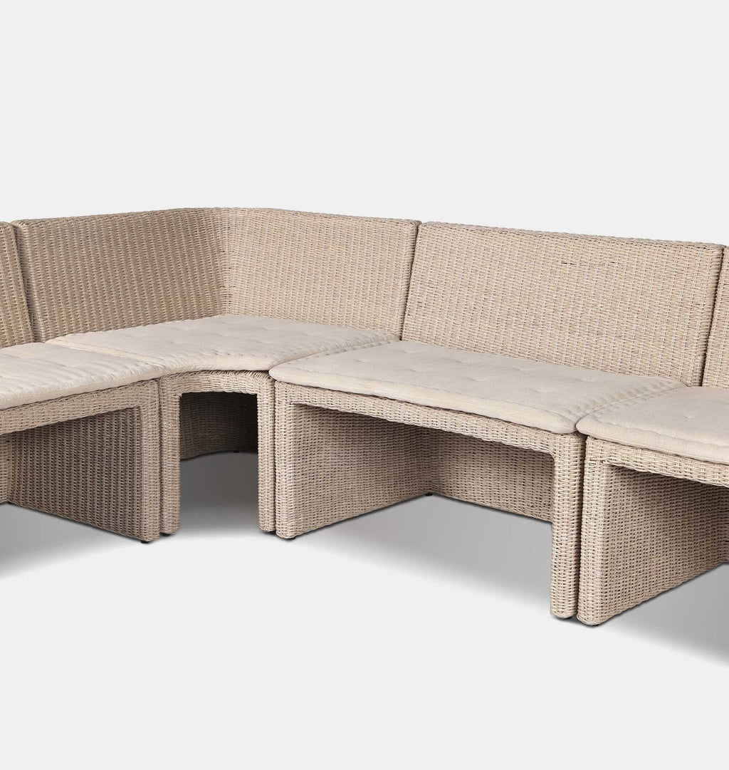 Senna Outdoor U-Shape Dining Banquette 145"