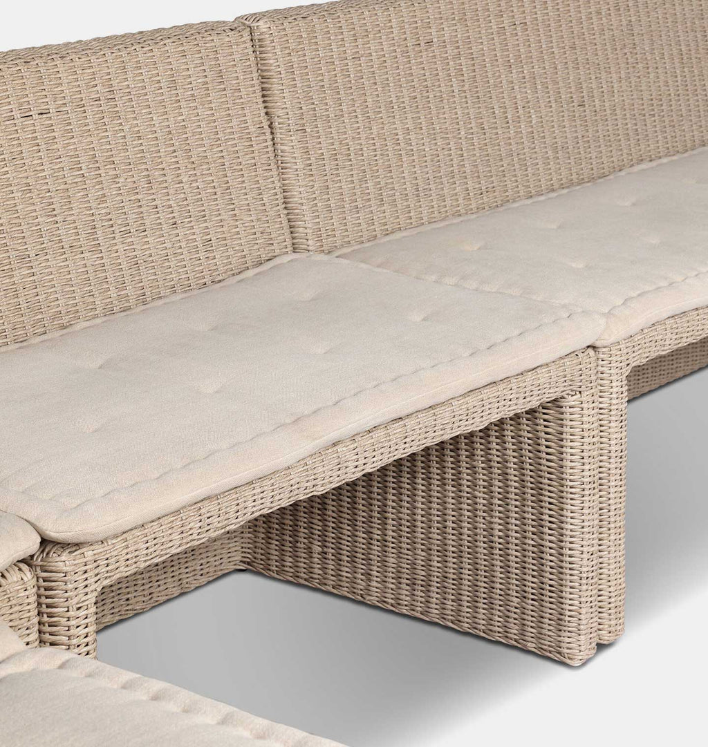 Senna Outdoor U-Shape Dining Banquette 145"