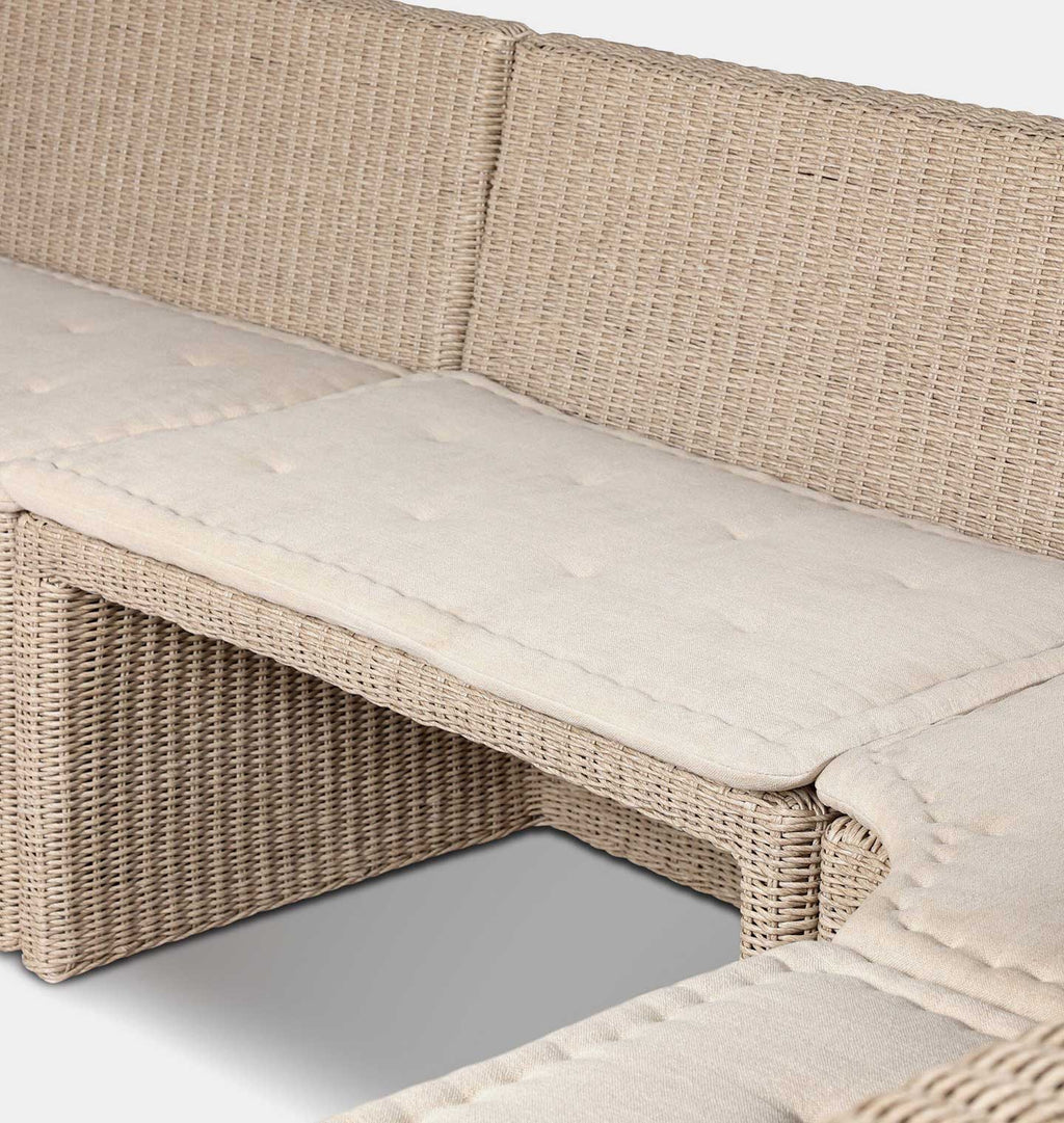 Senna Outdoor U-Shape Dining Banquette 155"