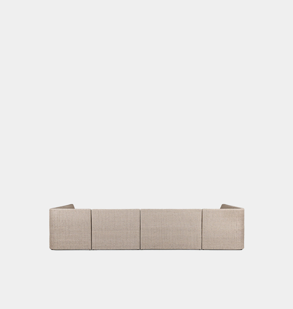 Senna Outdoor U-Shape Dining Banquette 155"