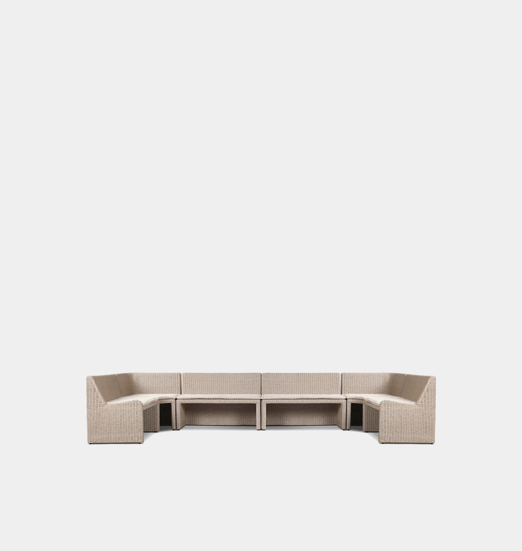 Senna Outdoor U-Shape Dining Banquette 166"