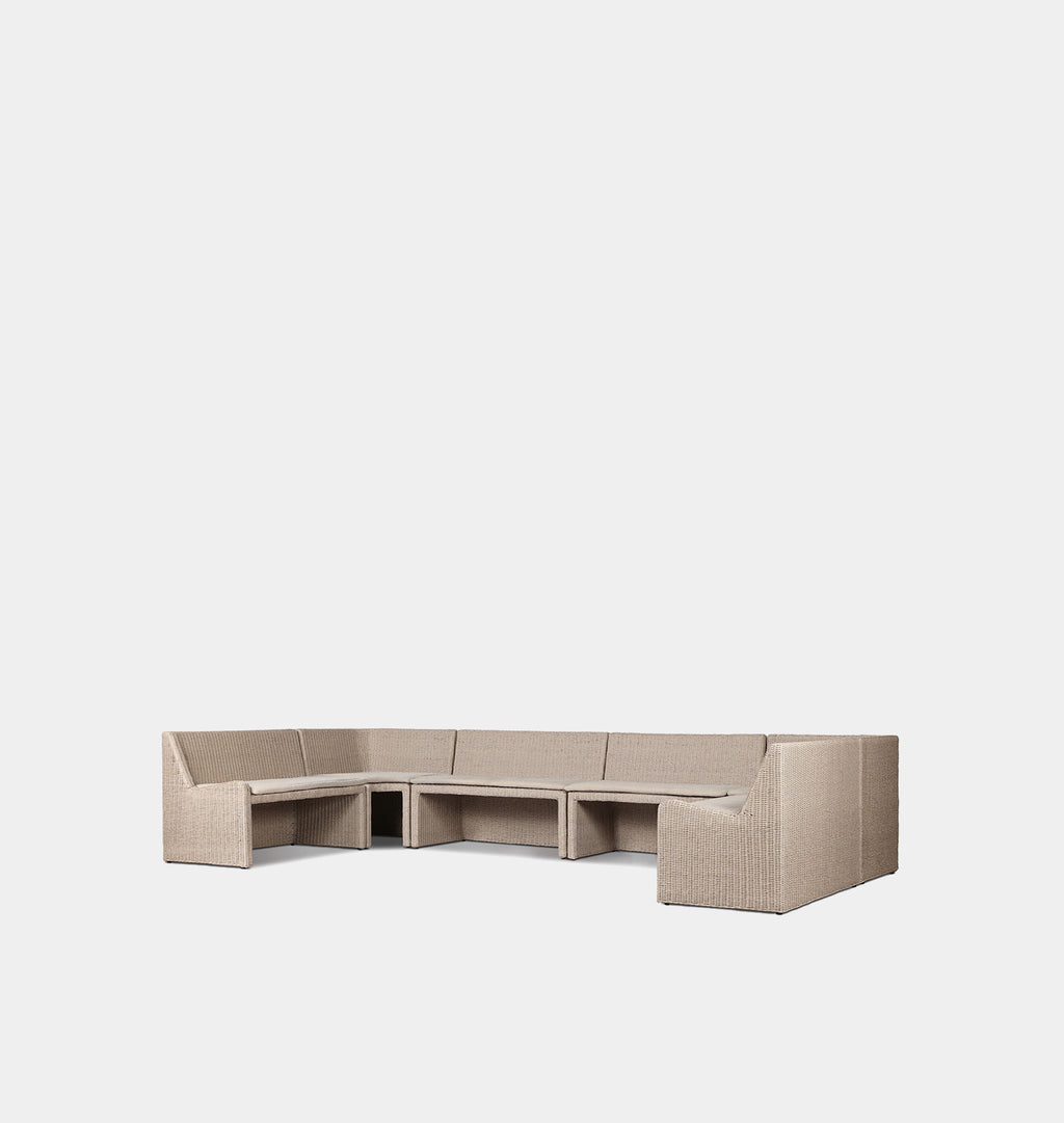 Senna Outdoor U-Shape Dining Banquette 166"