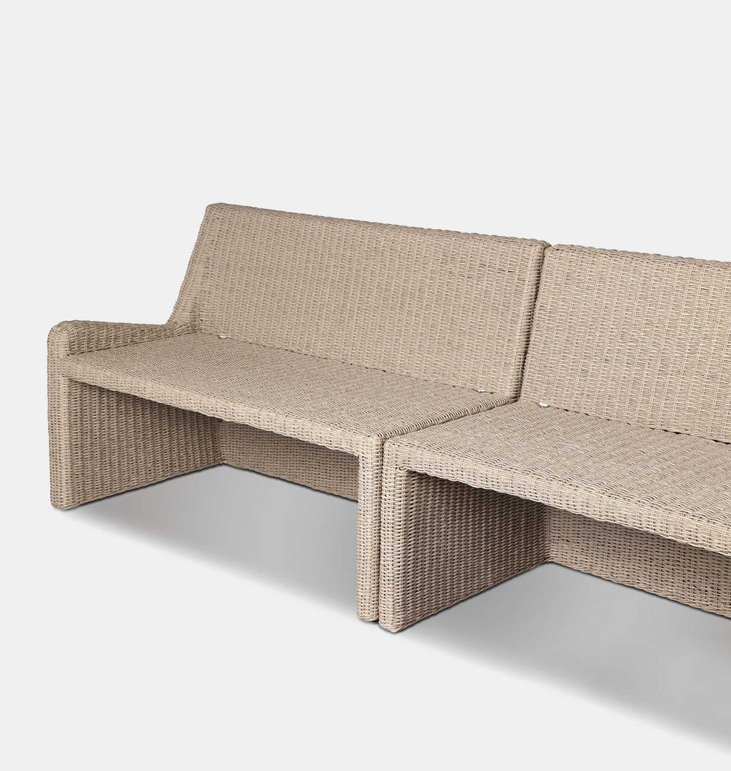 Senna Outdoor Corner Dining Banquette 121"