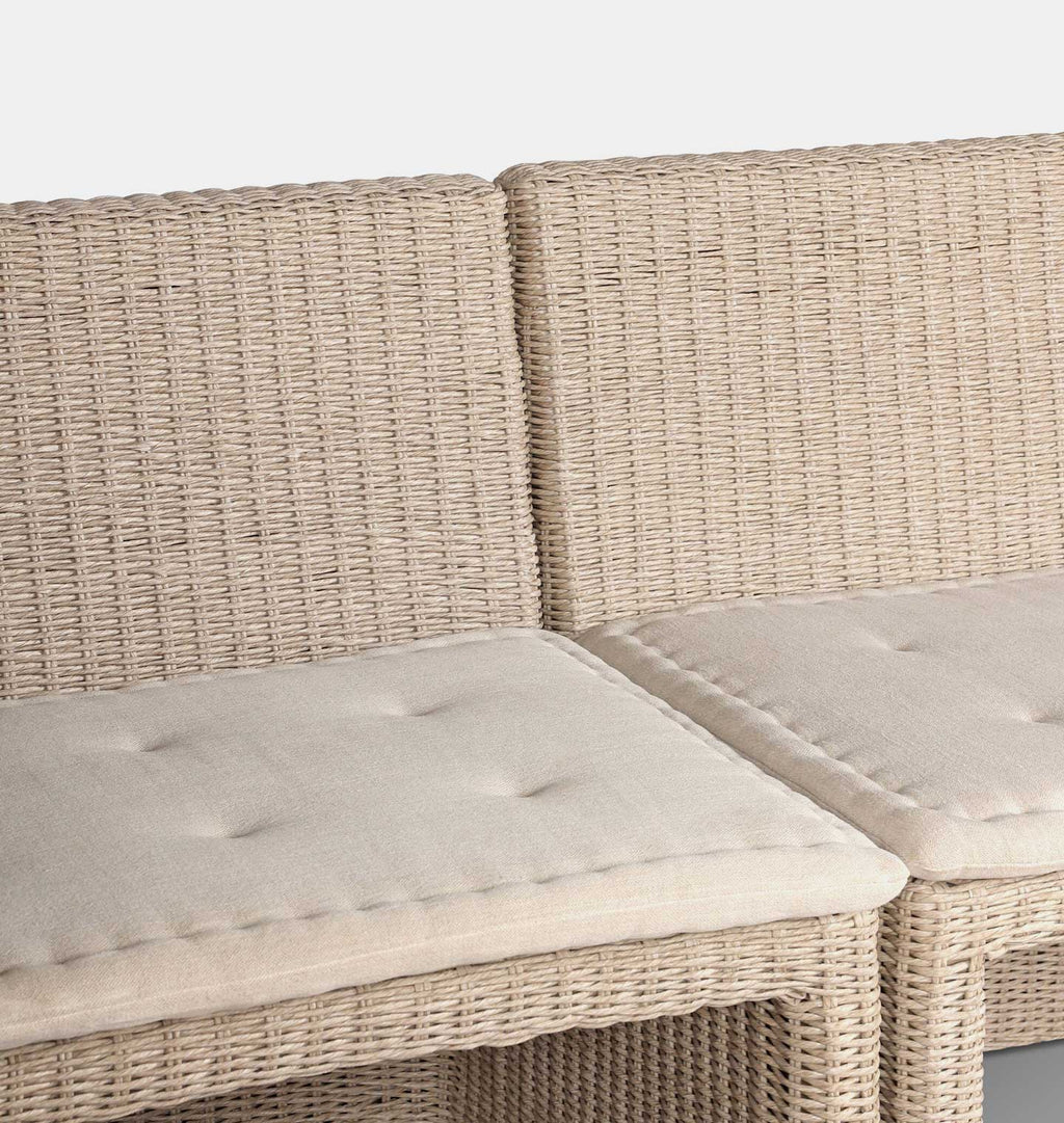 Senna Outdoor Corner Dining Banquette 121"