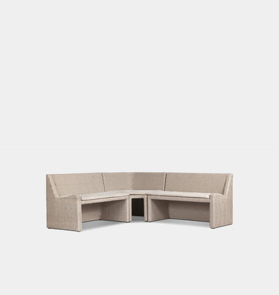 Senna Outdoor Corner Dining Banquette 83"