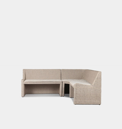 Senna Outdoor Corner Dining Banquette 83"