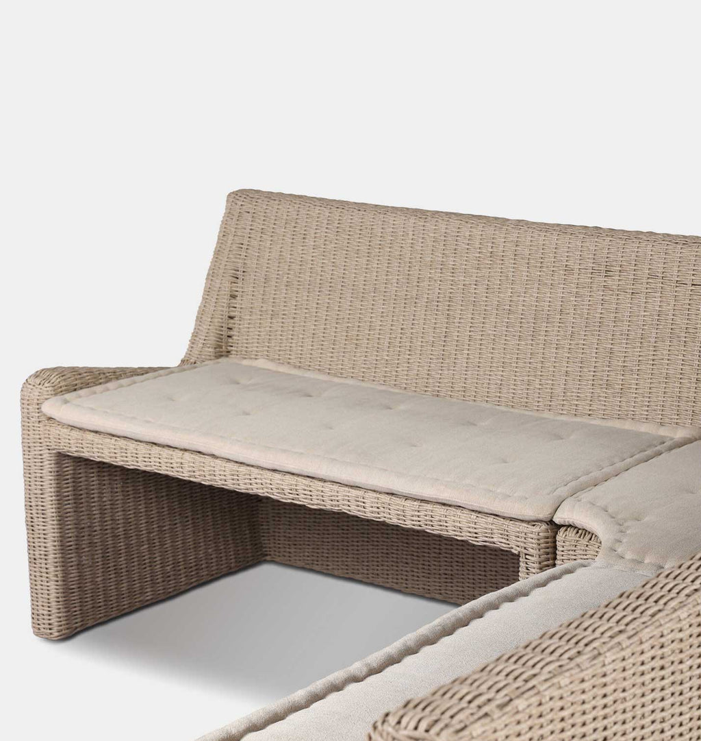 Senna Outdoor Corner Dining Banquette 83"