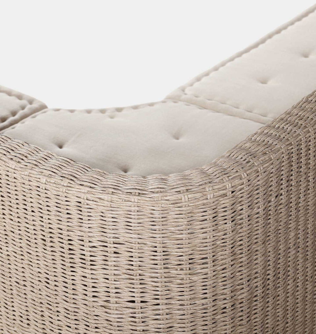 Senna Outdoor Corner Dining Banquette 83"