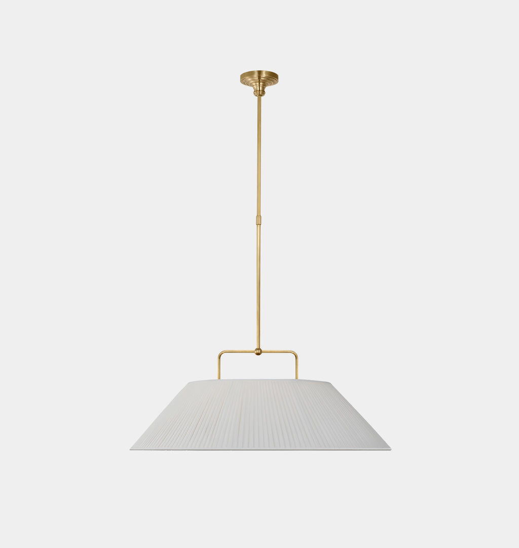 Serrato 33" Hanging Shade Antique Brass