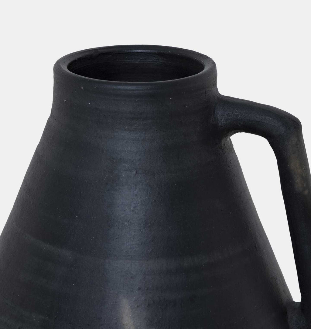 Sesto Vessel Aged Black Terracotta