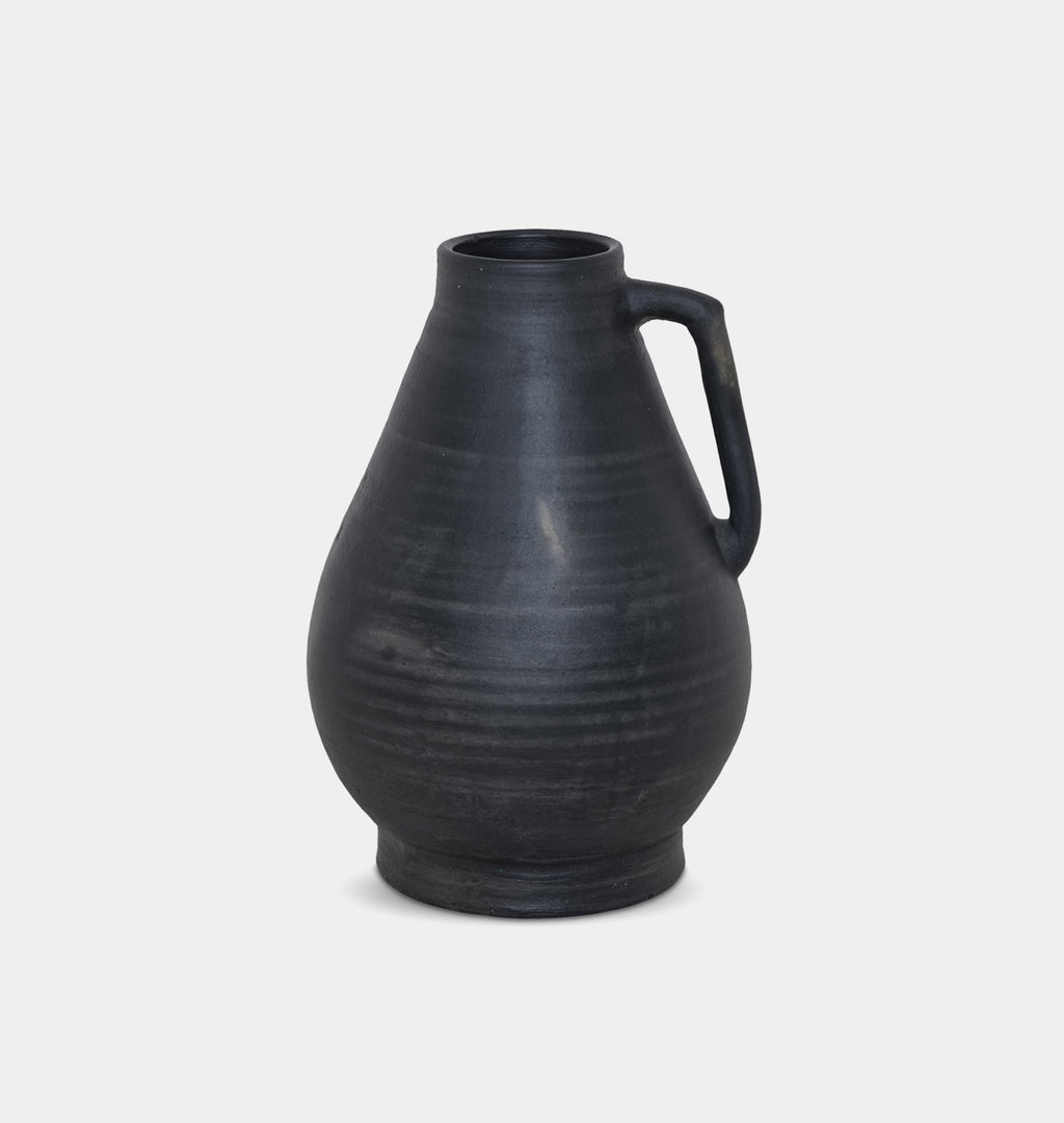 Sesto Vessel Aged Black Terracotta
