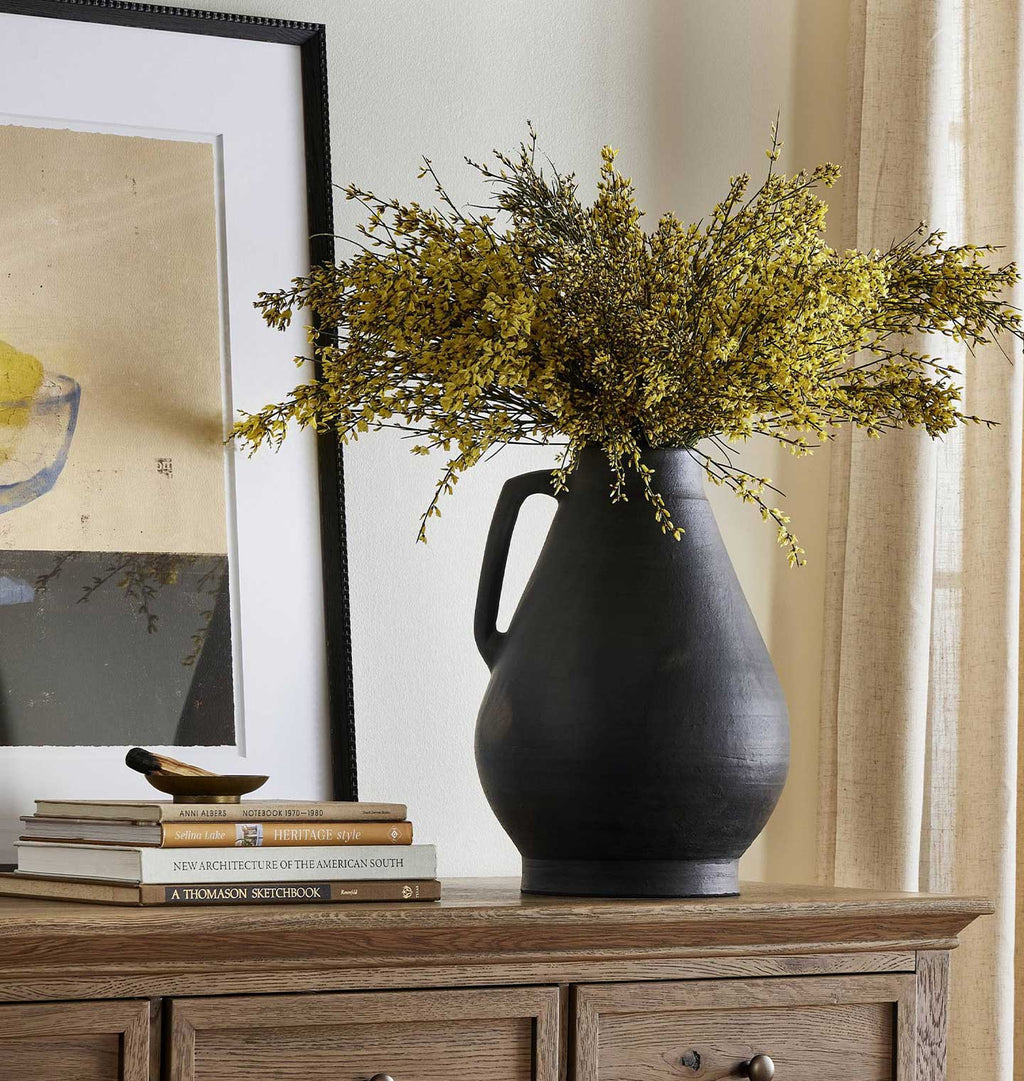 Sesto Vessel Aged Black Terracotta