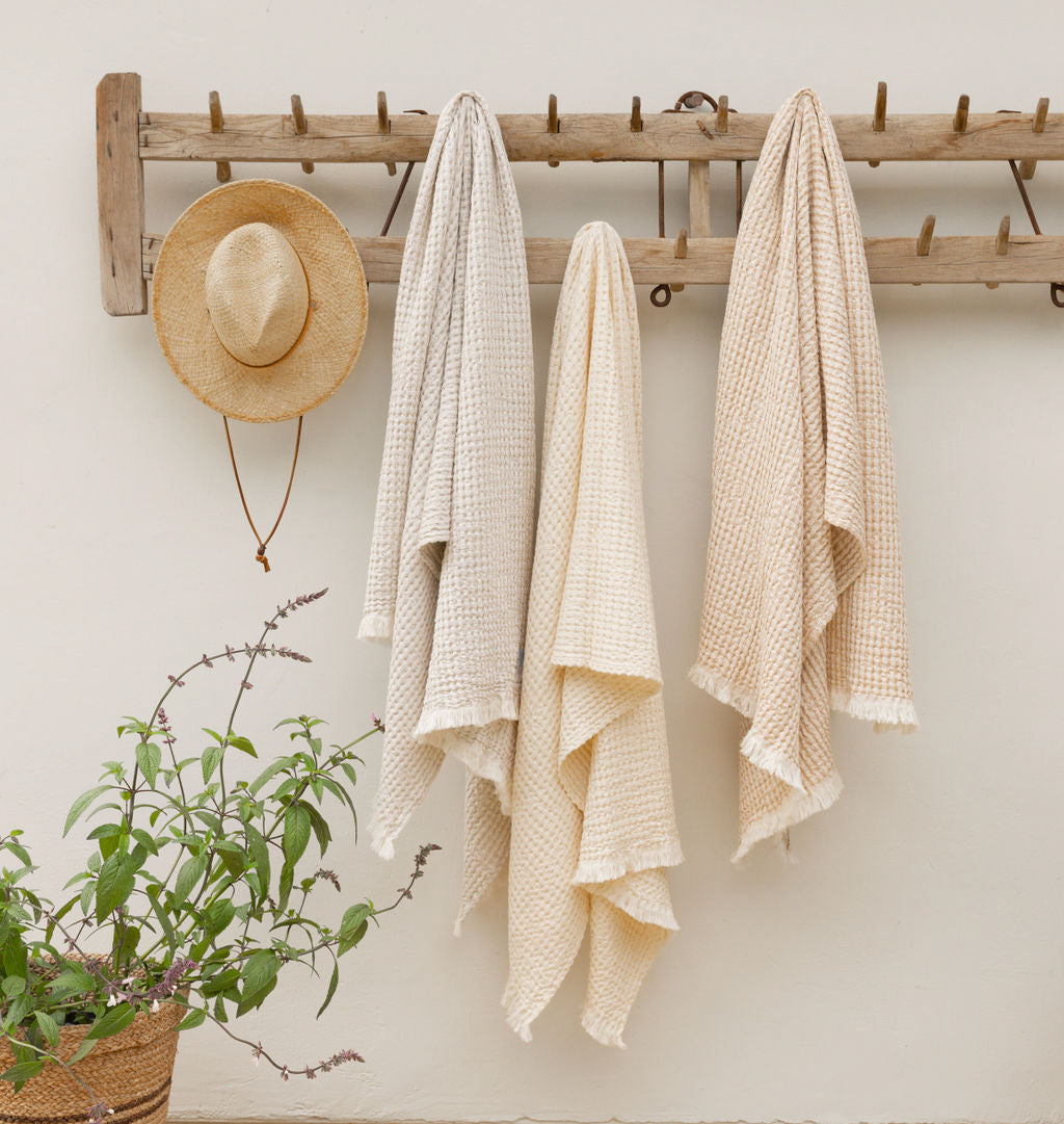 Hudson Waffle Bath Towels