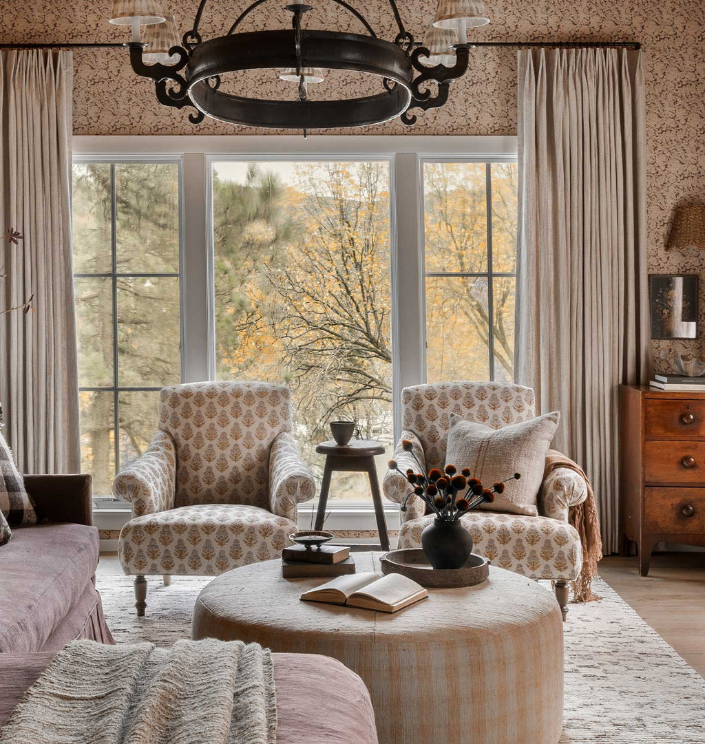 Cardiff Armchair Marigold Floral