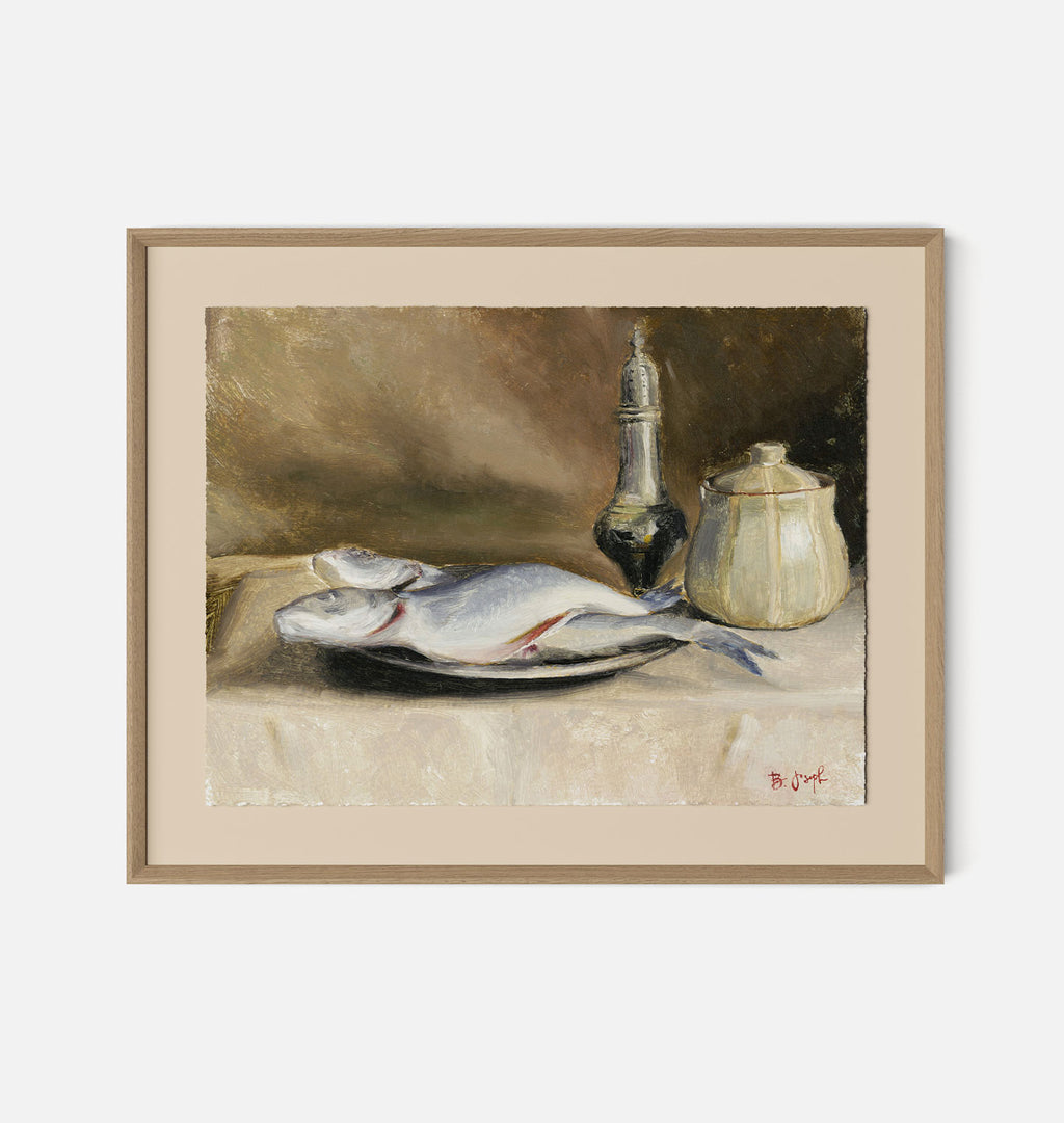 Study of Branzini and Salt by Bethany Joseph White Oak 