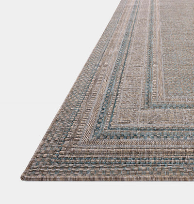 Topanga TOP-05 Natural / Teal Area Rug