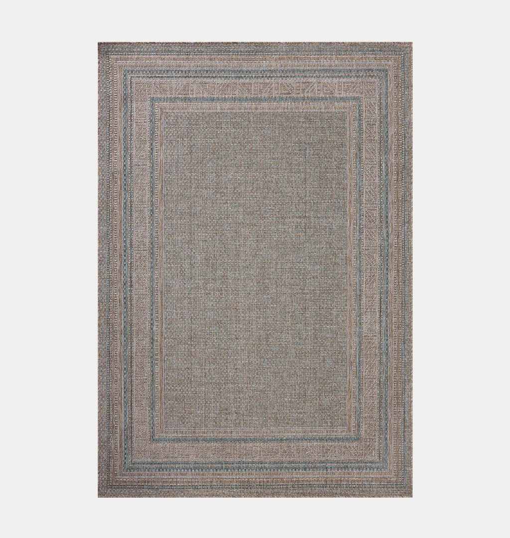 Topanga TOP-05 Natural / Teal Area Rug