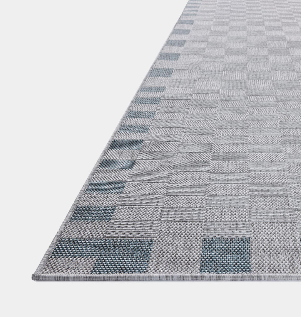 Topanga TOP-07 Silver / Blue Area Rug