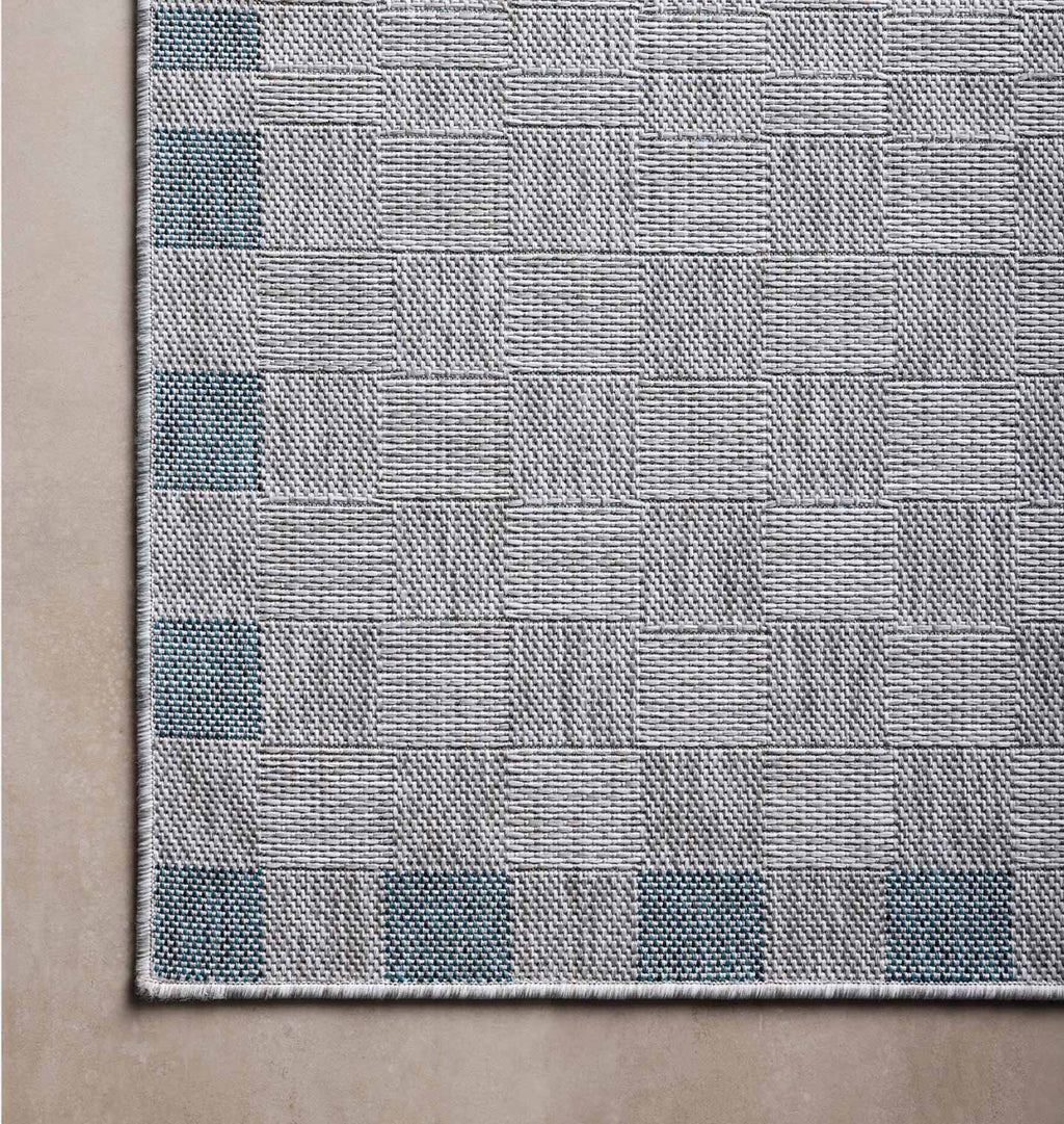 Topanga TOP-07 Silver / Blue Area Rug