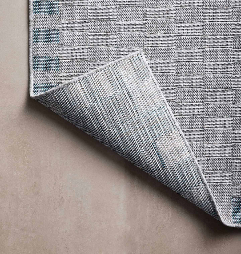 Topanga TOP-07 Silver / Blue Area Rug