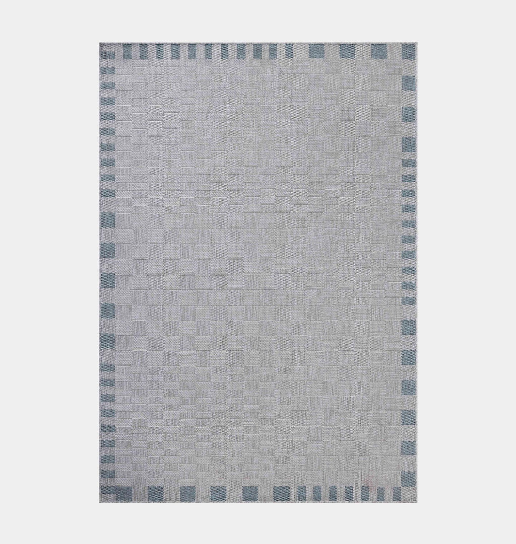 Topanga TOP-07 Silver / Blue Area Rug