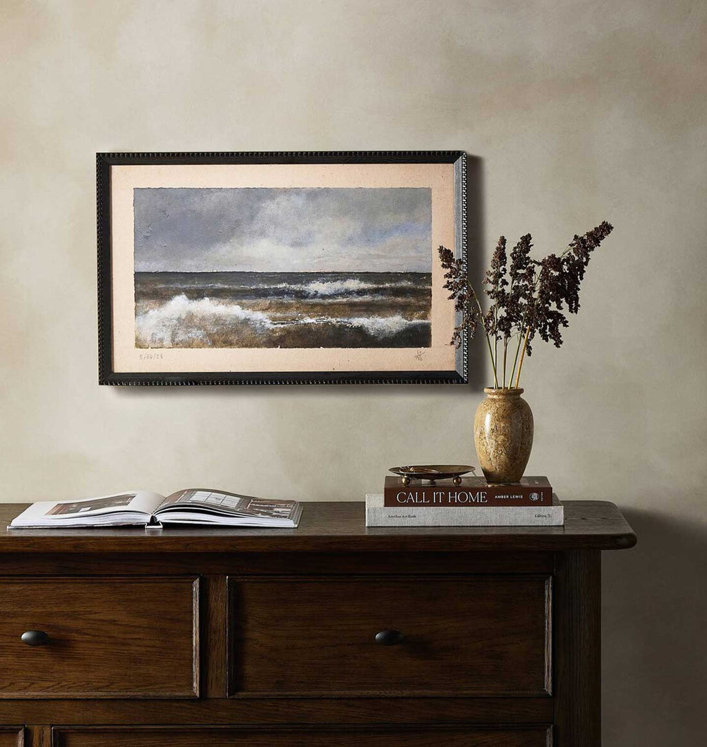 Tides A Changing by Aileen Fitzgerald Framed Print