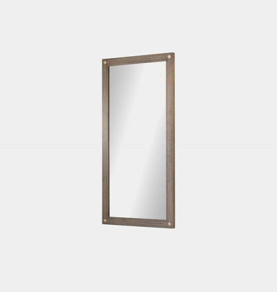 Timil Mirror Washed Taupe Mango Bone Inlay