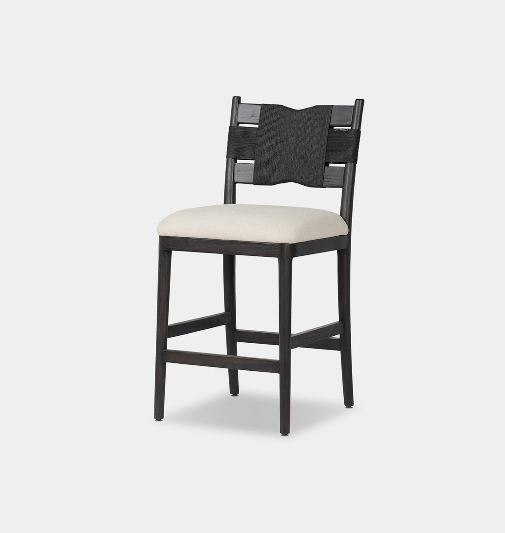 Tova Counter Stool Distressed Black